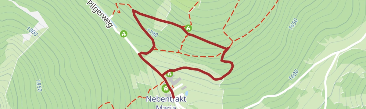 Route map: Kapellenrundweg Maria Waldrast